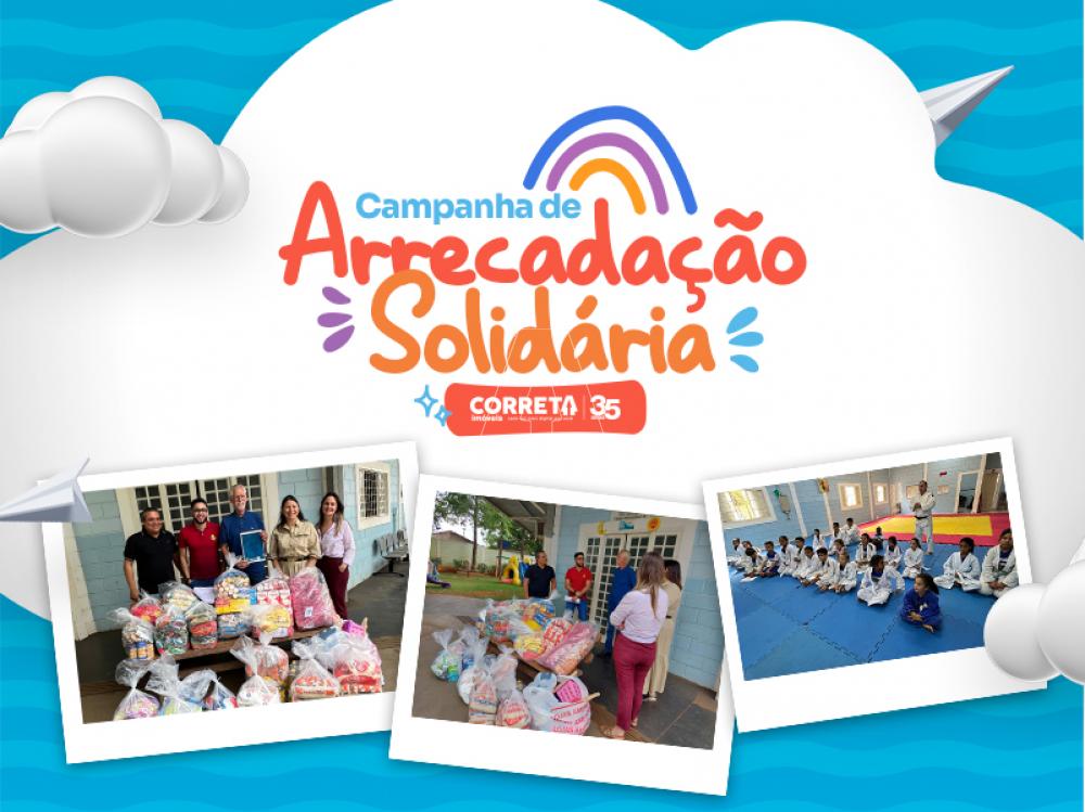 Entrega de alimentos e brinquedos no Lar Caminho de Nazar